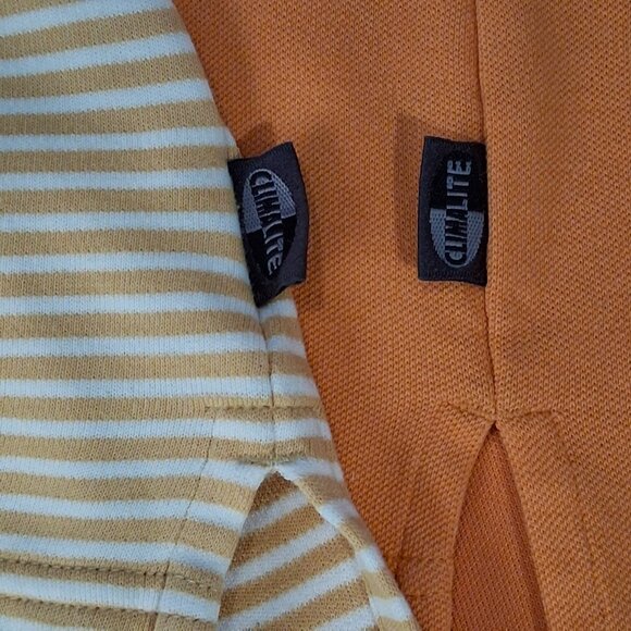 ADIDAS Polo Shirts Men's XL Lot of 2 Climalite Stretch Golf Orange Tan GUC - Picture 12 of 12